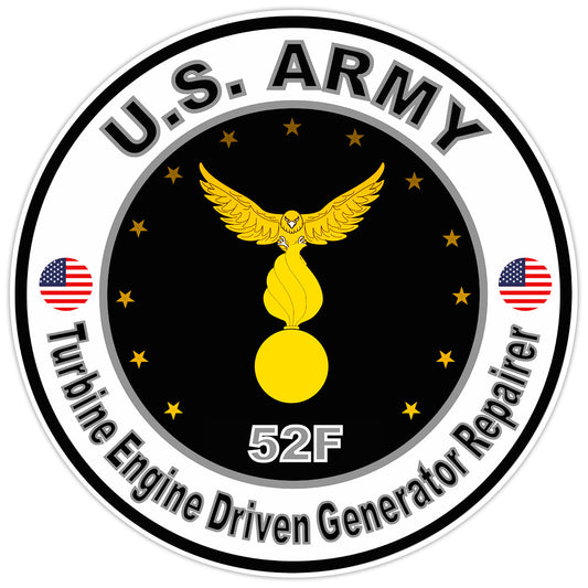 US Army Turbine Engine Driven Generator Repairer Bumper Sticker Vinyl Decal 5"