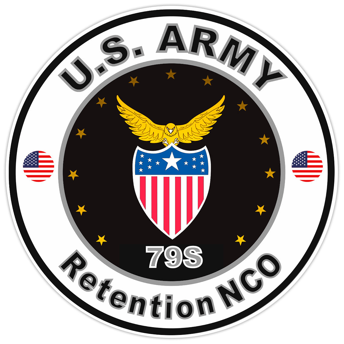 United States Army Retention NCO Bumper Sticker Military Soldier Decal 5"