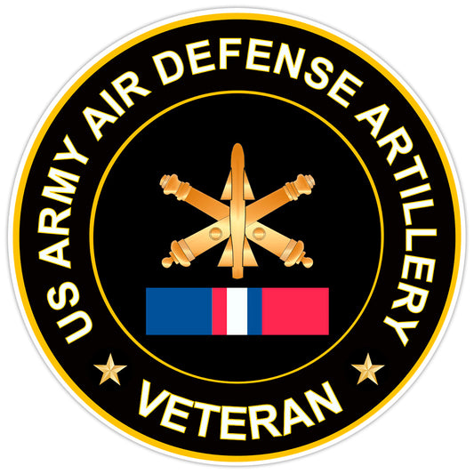 US Army Air Defense Artillery Veteran Bumper Sticker Military Vinyl  Decal 5"