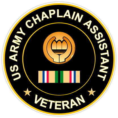 US Army Chaplain Assistant Veteran Bumper Sticker Military Vinyl Decal 5"