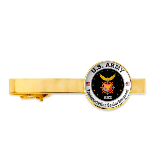 Us Army Transportation Senior Sergeant 88Z Military Veteran Tie Clip Tie Bar Gif