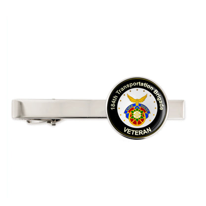 Us Army 184th Transportation Brigade Military Veteran Tie Clip Tie Bar Gift