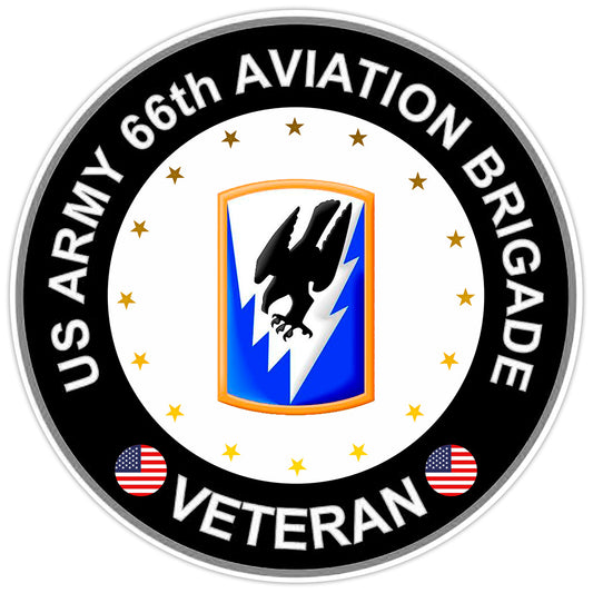 US ARMY 66th Aviation Brigade Veteran Bumper Sticker Military Vinyl Decal 5"
