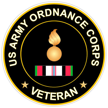 US Army Ordnance Corps Veteran Bumper Sticker Military Vinyl Soldier Decal 5"