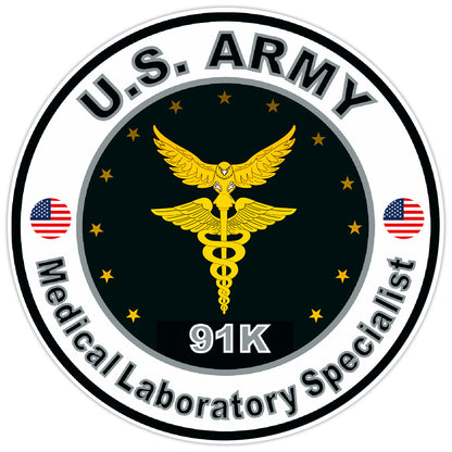 US Army Medical Laboratory Specialist Bumper Sticker Military Soldier Decal 5"