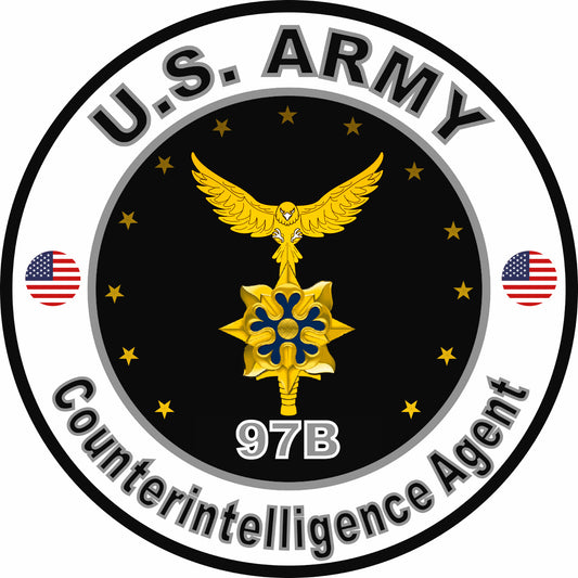 US Army Counterintelligence Agent Bumper Sticker Military Vinyl Decal 5"