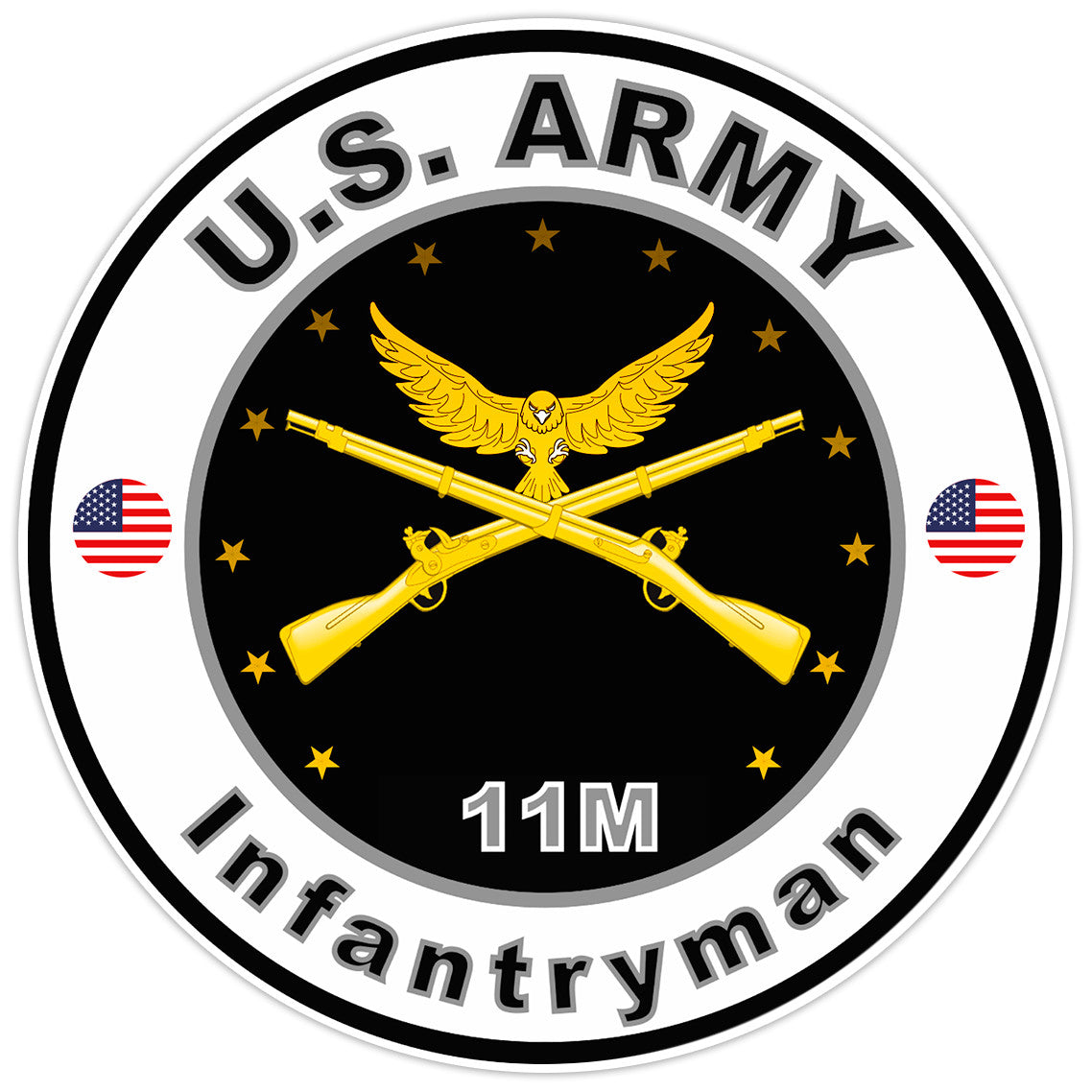 United States Army Infantryman Bumper Sticker Military Soldier Decal 5"