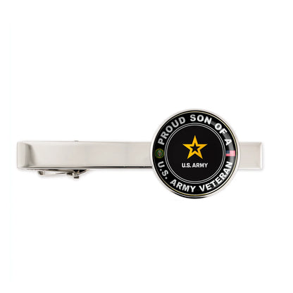 Us Army Proud Son Of A Us Army Veteran Tie Clip Tie Bar Gift