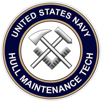 U.S. Navy Hull Maintenance Tech Bumper Sticker Military Vinyl Soldier Decal 5"