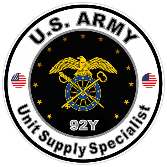 US Army Unit Supply Specialist Bumper Sticker Military Soldier Decal 5"