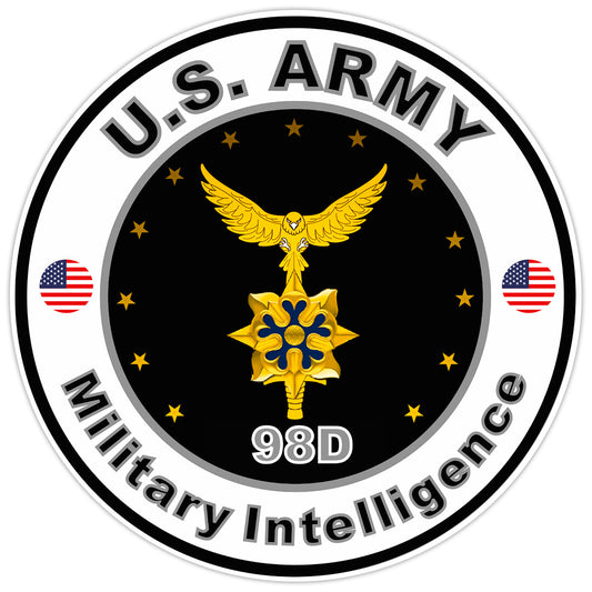 US Army Military Intelligence Bumper Sticker Military Soldier Decal 5"