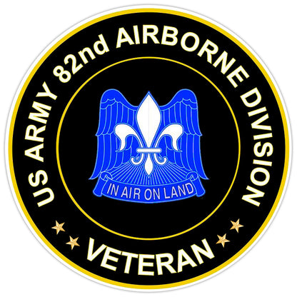 US Army 82nd Airborne Division Veteran Bumper Sticker Military Vinyl Decal 5"