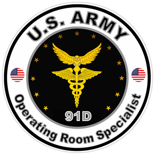 US Army Operating Room Specialist Bumper Sticker Military Soldier Decal 5"