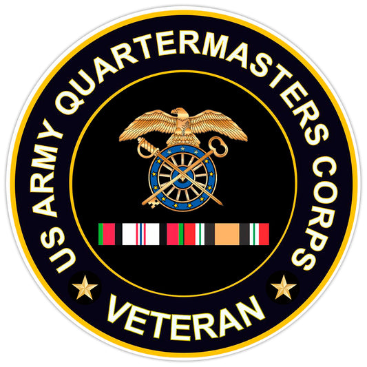 US Army Quartermasters Corpsveteran Bumper Sticker Military Vinyl Decal 5"