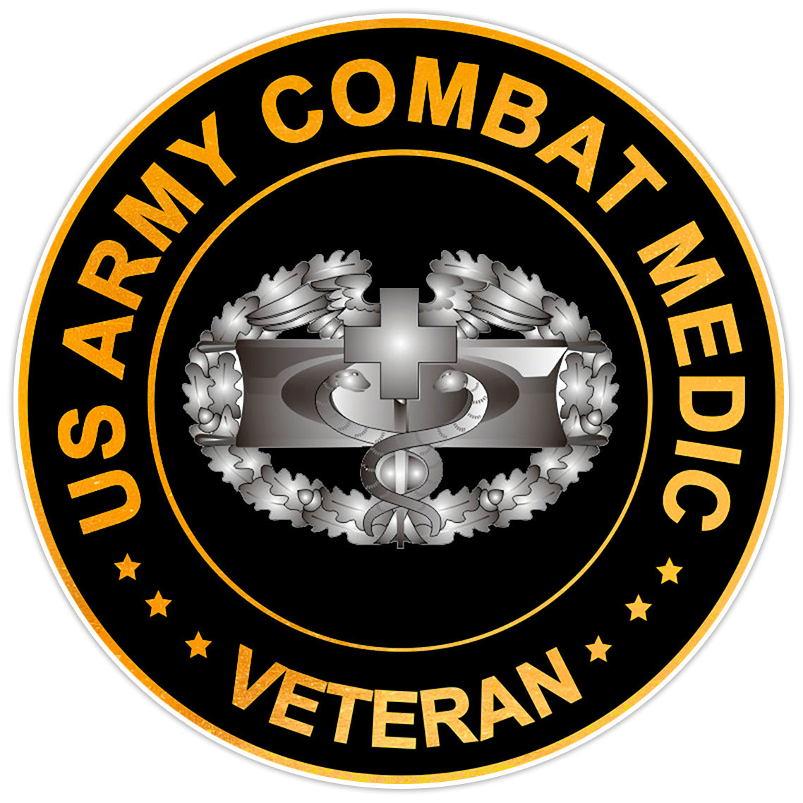 US Army Combat Medic Veteran Bumper Sticker Military Vinyl Soldier Decal 5"