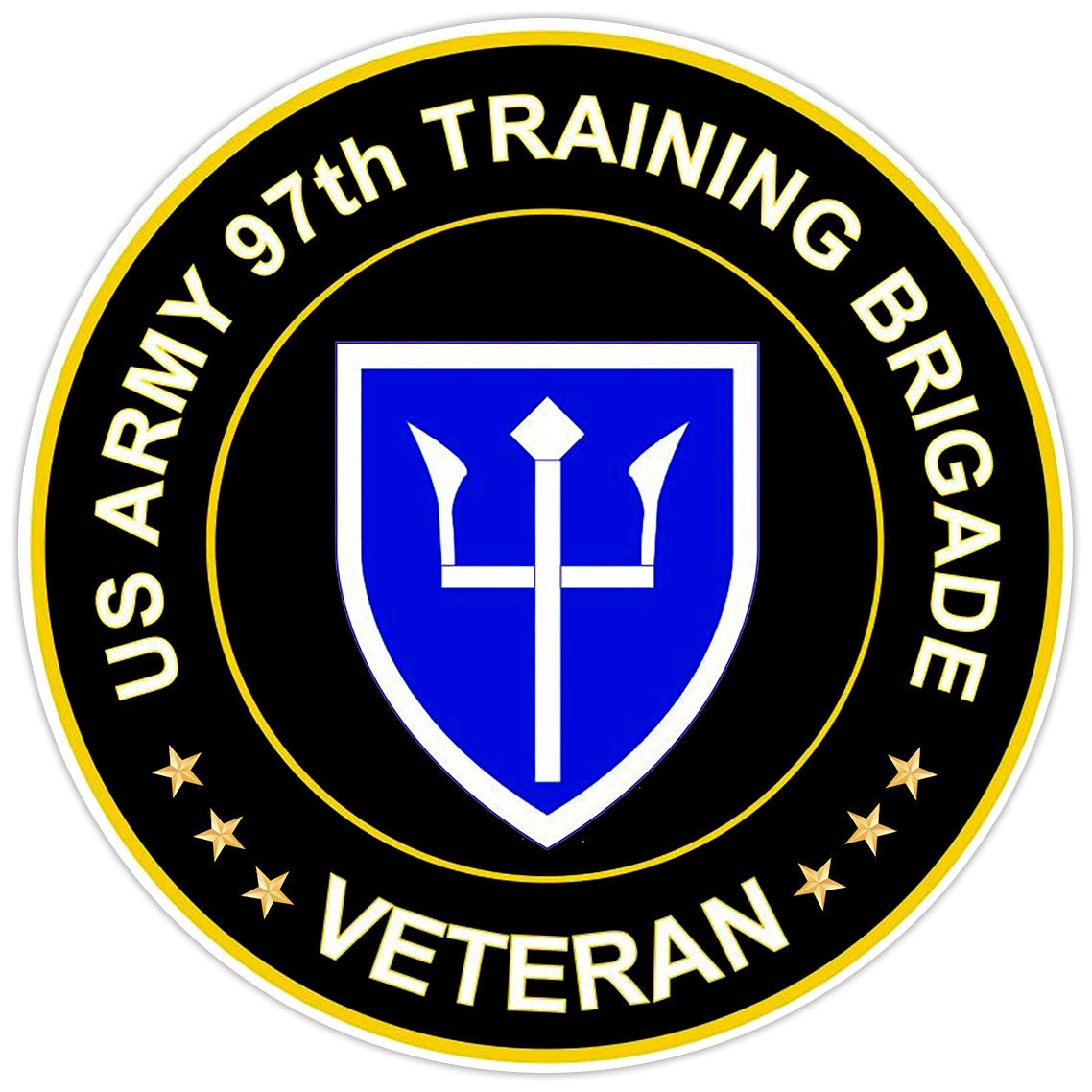 US Army 97th Training Brigade Veteran Bumper Sticker Military Vinyl Decal 5"