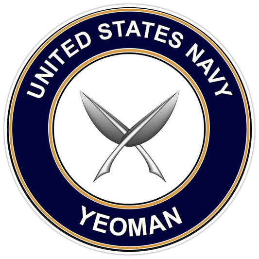 U.S. Navy Yeoman Bumper Sticker Military Vinyl Soldier Decal 5"