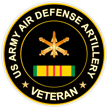 US Army Air Defense Artillery Veteran Bumper Sticker Military Vinyl Decal 5"