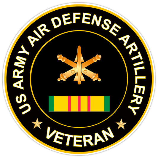 US Army Air Defense Artillery Veteran Bumper Sticker Military Vinyl Decal 5"