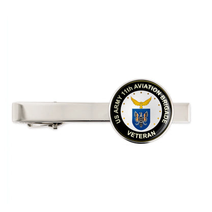 Us Army 11th Aviation Brigade Military Veteran Tie Clip Tie Bar Gift