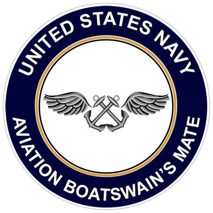 U.S. Navy Aviation Boatswain's Mate AB Bumper Sticker Military Vinyl Decal 5"