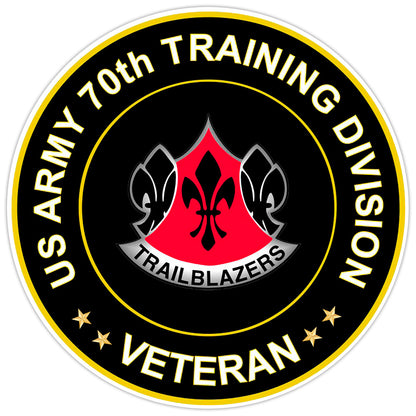 US Army 70th Training Division Veteran Bumper Sticker Military Vinyl Decal 5"
