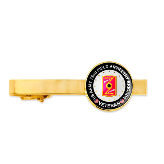 Us Army 72nd Field Artillery Brigade Military Veteran Tie Clip Tie Bar Gift