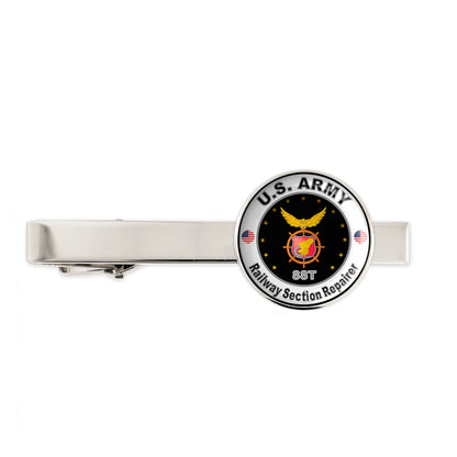 Us Army Railway Section Repairer 88T Military Veteran Tie Clip Tie Bar Gift