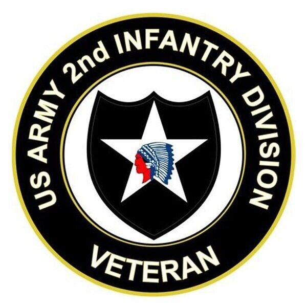 US Army 2nd Infantry Division Army Bumper Sticker Military Vinyl Decal 5"