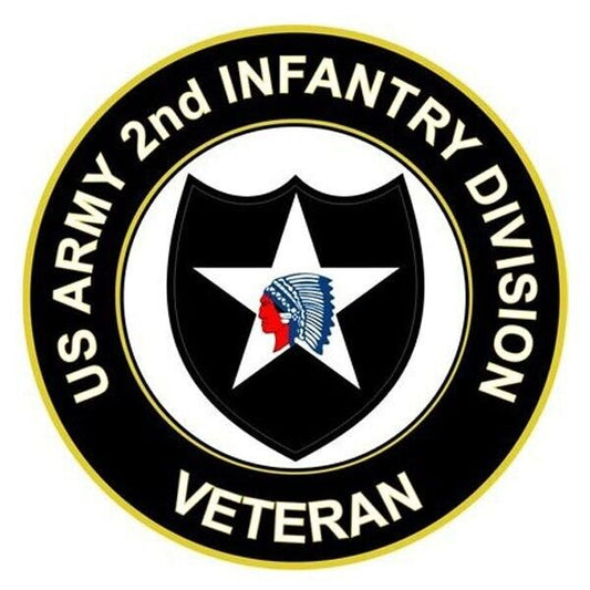 US Army 2nd Infantry Division Army Bumper Sticker Military Vinyl Decal 5"
