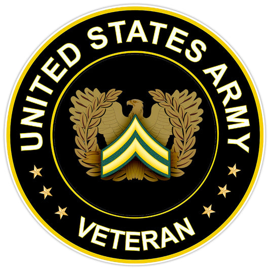 United States Army Veteran Bumper Sticker Vinyl Soldier Decal 5"