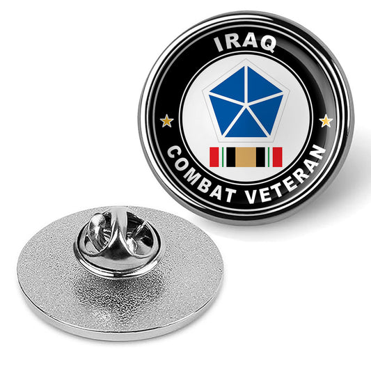 5th Army Corps Iraq Combat Veteran Hat Pin Lapel Tie Tac Shirt Hat - Silver