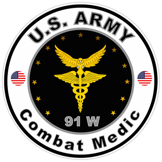 United States Army Combat Medic Bumper Sticker Military Soldier Decal 5"
