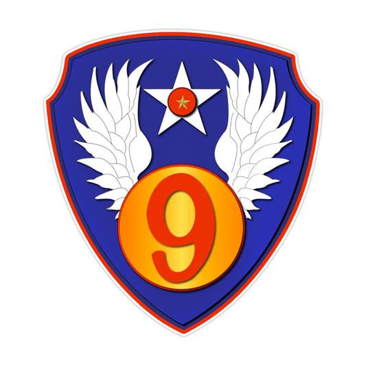 9th Air Force Bumper Sticker Military Vinyl Soldier Decal 5"
