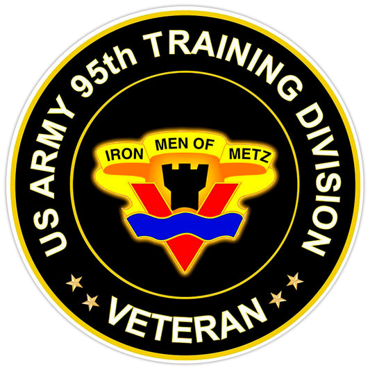 US Army 95th Training Division Veteran Bumper Sticker Military Vinyl Decal 5"