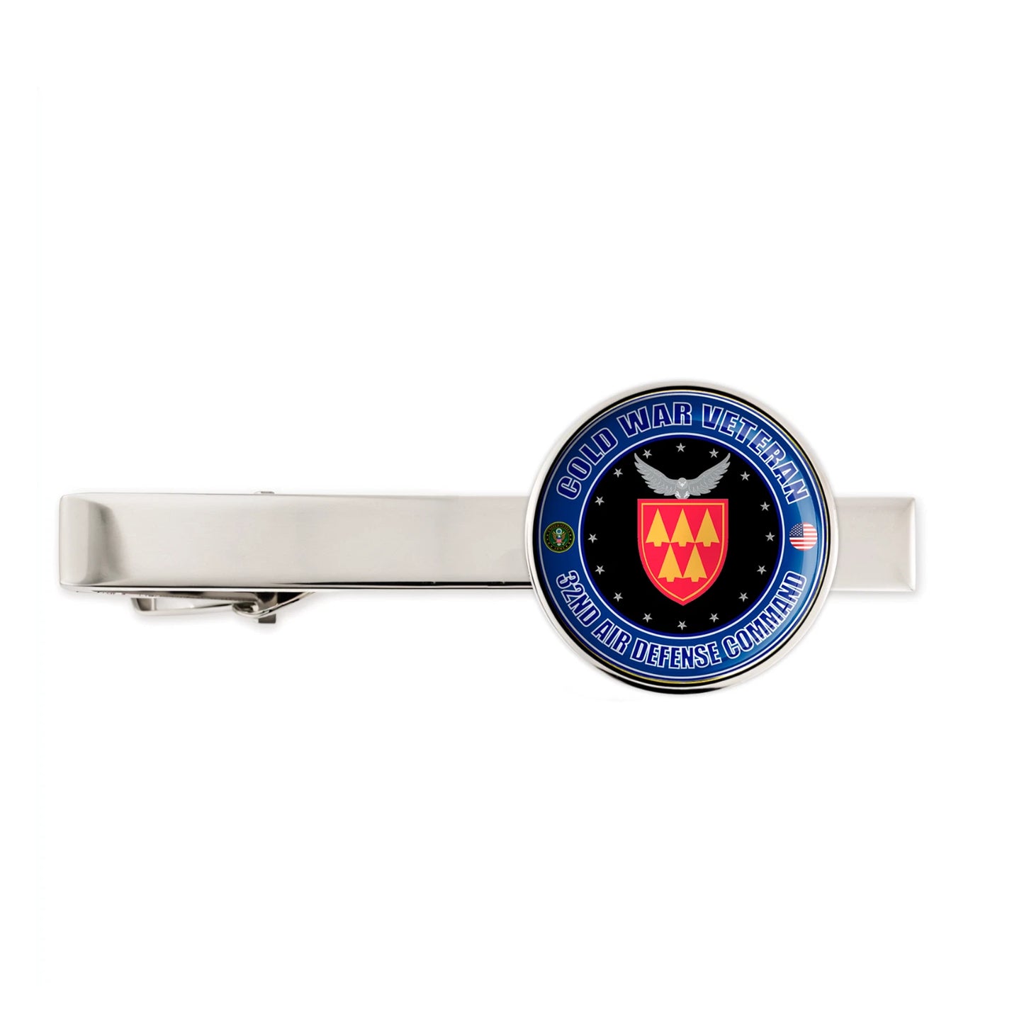 Us Army Cold War Veteran 32nd Air Defense Command Tie Clip Tie Bar Gift