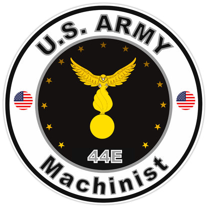 United States Army Machinist Bumper Sticker Military Soldier Decal 5"