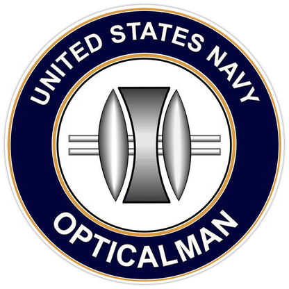 U.S. Navy Opticalman Bumper Sticker Military Vinyl Soldier Decal 5"
