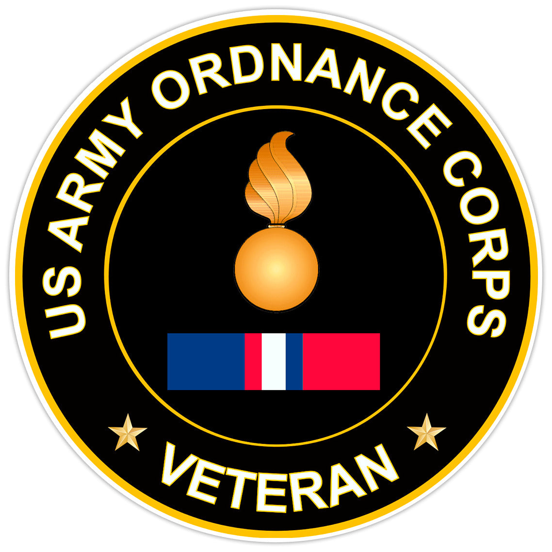 US Army Ordnance Corps Veteran Bumper Sticker Military Vinyl Soldier Decal 5"