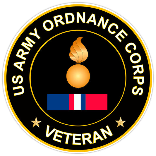 US Army Ordnance Corps Veteran Bumper Sticker Military Vinyl Soldier Decal 5"