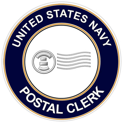 U.S. Navy Postal Clerk Bumper Sticker Military Vinyl Soldier Decal 5"
