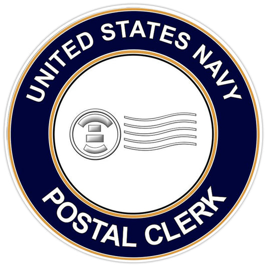 U.S. Navy Postal Clerk Bumper Sticker Military Vinyl Soldier Decal 5"