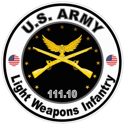 US Army Light Weapons Infantry Bumper Sticker Military Vinyl Soldier Decal 5"