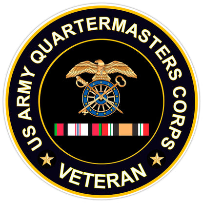 US Army Quartermasters Corpsveteran Bumper Sticker Military Vinyl Decal 5"