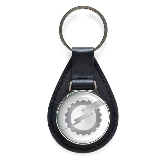 U.S. Navy Tradevman Rate Black Leather Keychain Silver Keyring Military Gift
