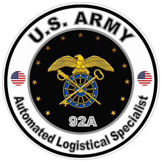US Army Automated Logistical Specialist Bumper Sticker Military Soldier Decal 5"