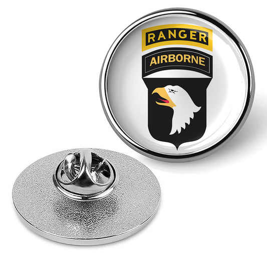 101st Airborne Ranger Pin Lapel Tie Tac Badge Military Emblem Suit Shirt -Silver