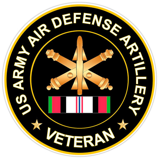 US Army Air Defense Artillery Veteran Bumper Sticker Military Vinyl Decal 5"
