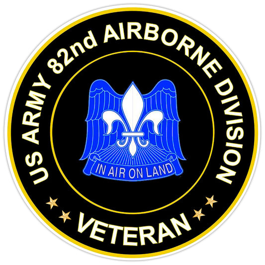 US Army 82nd Airborne Division Veteran Bumper Sticker Military Vinyl Decal 5"
