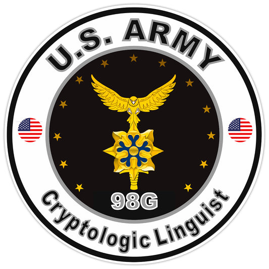 United States Army Cryptologic Linguist Bumper Sticker Military Soldier Decal 5"